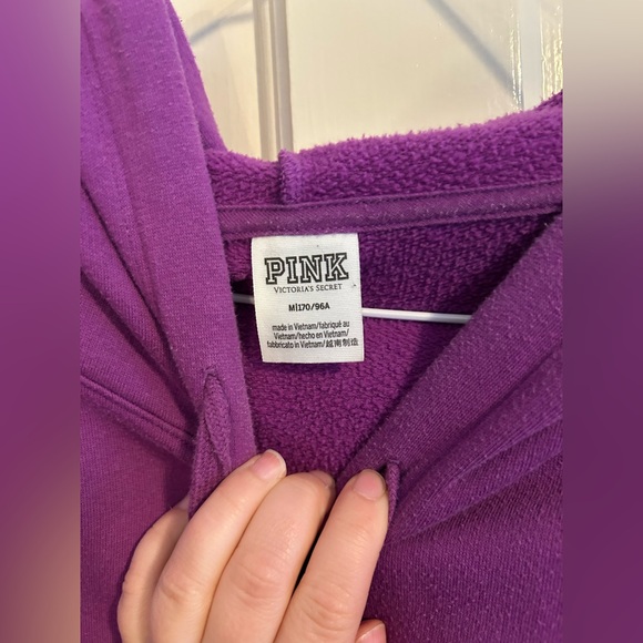 Victoria’s Secret pink Purple Hoodie Medium - Picture 4 of 9